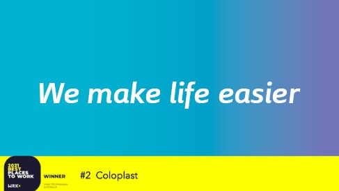 Coloplast acceptance video after being awarded one of the best places to work in Australia